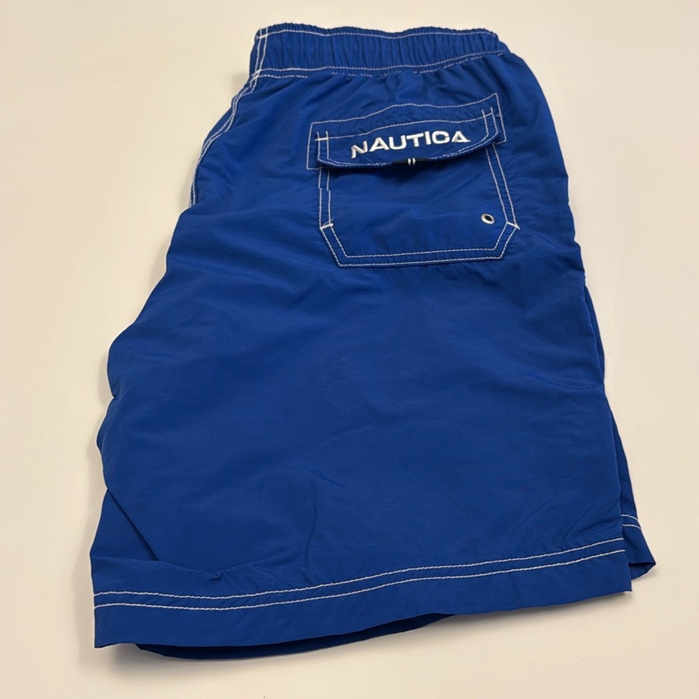 Nautica Men's Quick Dry Swim Trunk, Size S, Royal Blue